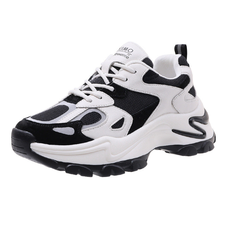Retro Color Matching Casual Sneakers — Unisex Student Style