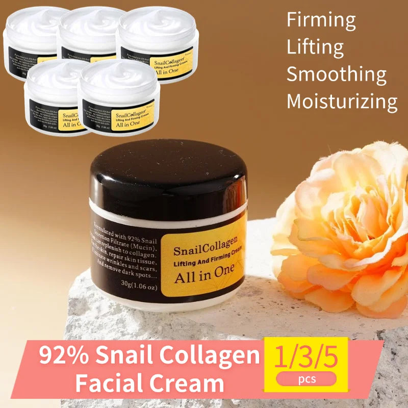 Korean Snail Collagen 92% Face Cream - Repair & Moisturize