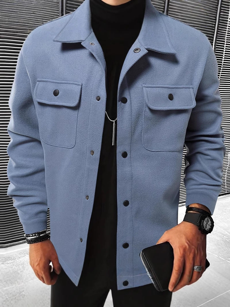 Men's Brushed Flannel Shirt - Thick Casual Button-Up
