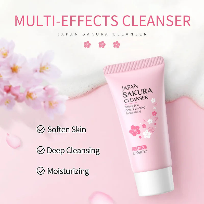 Korean Sakura Skincare Set - Complete Face Care Collection