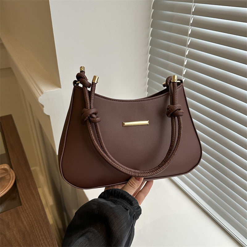 Women's Square Shoulder Bag - Trendy PU Leather Purse