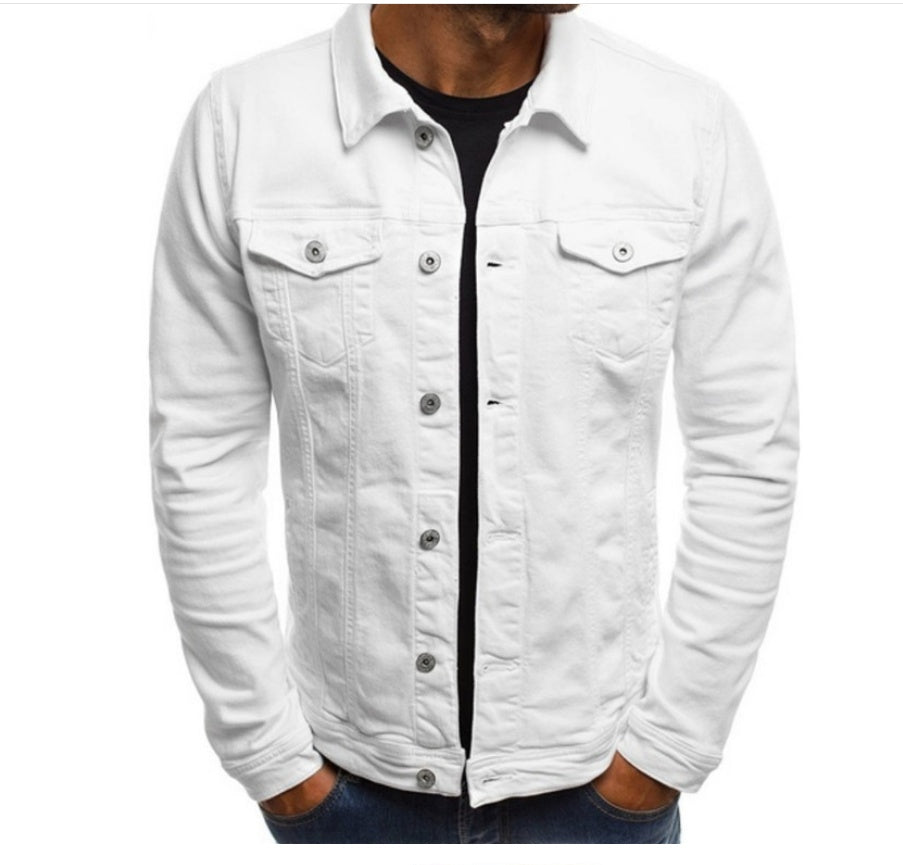 Men's Multi-Pocket Utility Jacket - Slim Fit Cargo Style