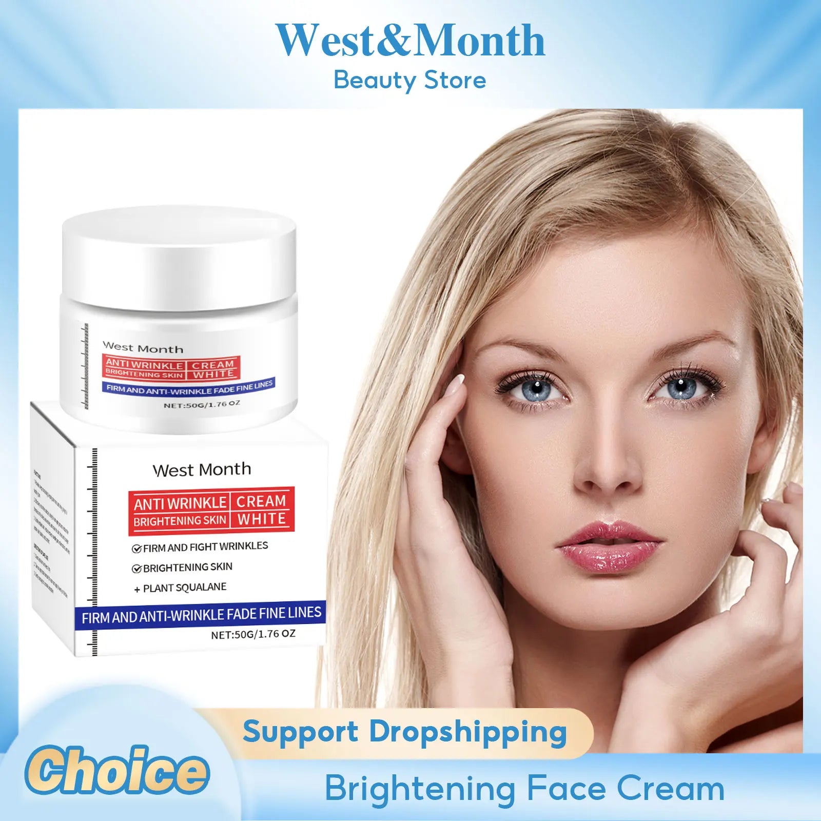 Korean Brightening Face Cream - Fade Blemishes & Glow