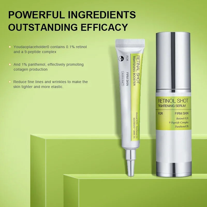Retinol & Peptide Eye Serum - Anti-Aging Firming Korean Skincare