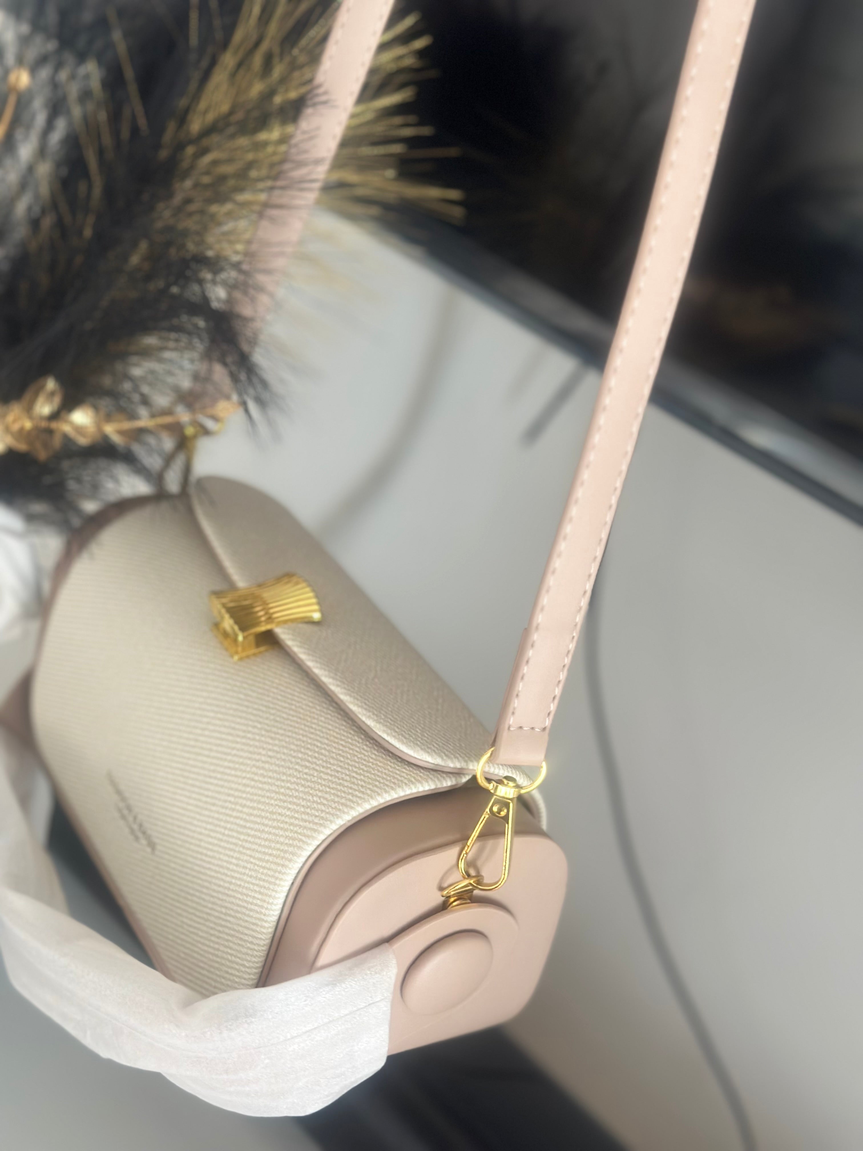 Cleo Gold Clasp Handbag