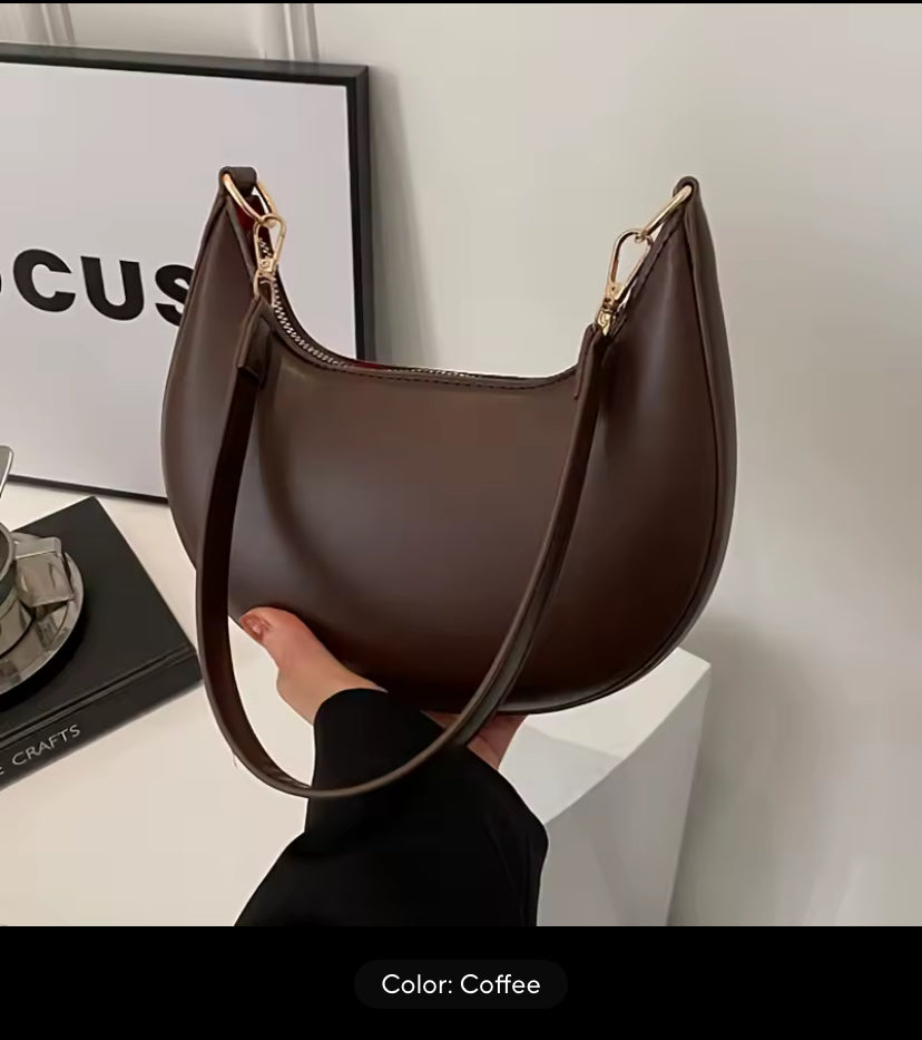 Women's Crescent Half-Moon Shoulder Bag