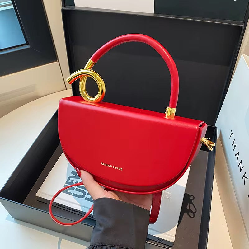 Luna Gold Loop Handbag