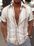 New European And American Summer Casual Anti-wrinkle 3D Printed Men's Short Sleeve Shirt