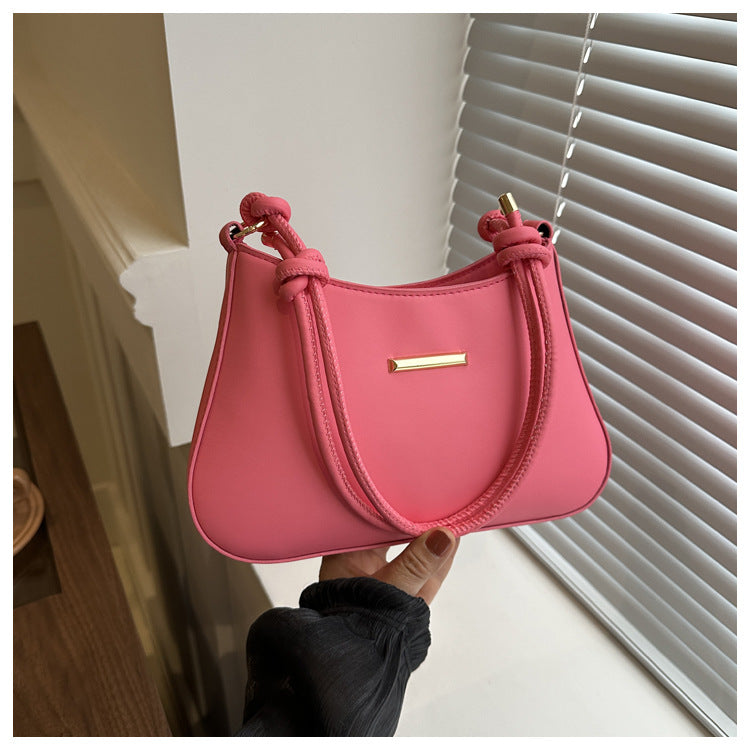 Women's Square Shoulder Bag - Trendy PU Leather Purse