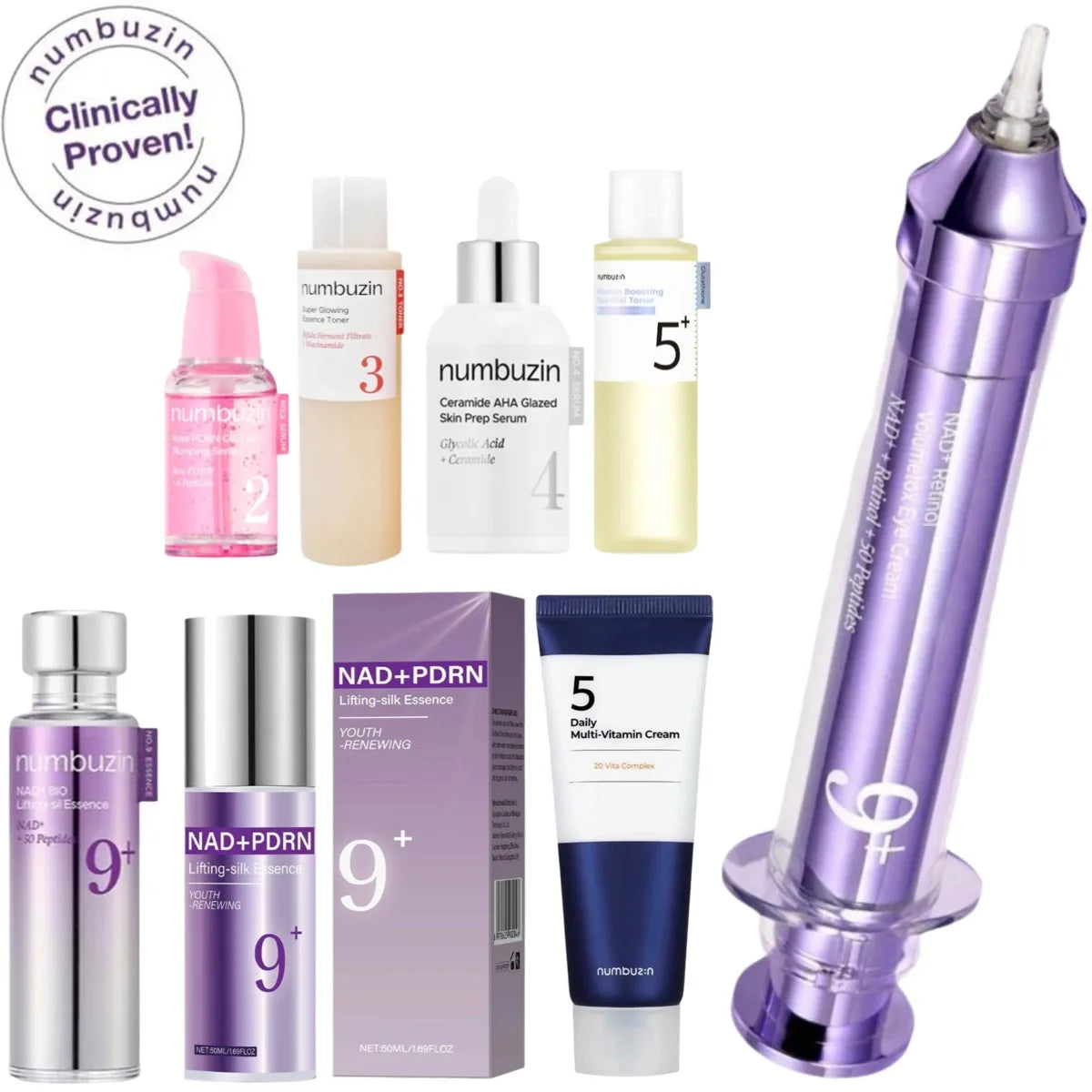 Korean No.9 NAD+PDRN Satin Lift Face Essence - Anti-Aging Serum