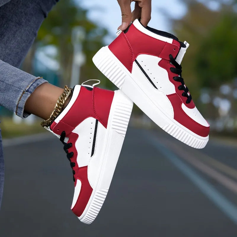 Unisex White Sneakers - Casual Sports Walking Shoes for Men & Women