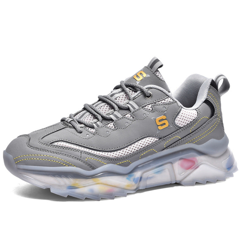 Men's Chunky Dad Sneakers - Height Increasing Platform Shoes