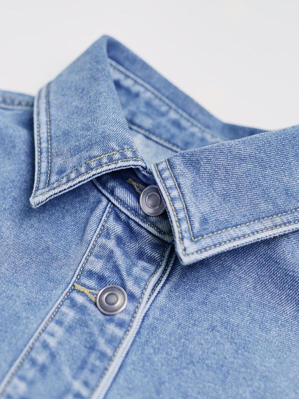 Women's Rabbit Fur-Lined Denim Jacket — Casual Long Sleeve Warm Style