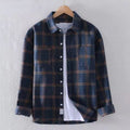 Men's Plaid Long Sleeve Shirt - Casual Button-Down