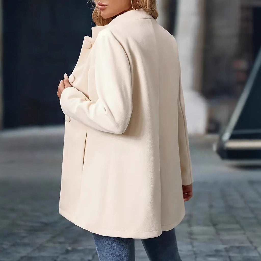 Pocket 3 Breasted Slim Coat Jacket