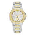Men's Hip Hop Diamond Watch - Luxury Gold Iced Out Quartz Watch