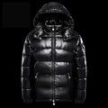 Men's Short Glossy Down Jacket - Trendy Thick Puffer Coat