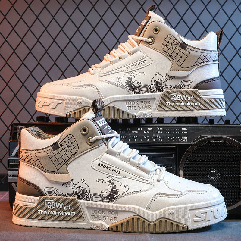 Men's High-Top Casual Sneakers - Summer Sports Shoes
