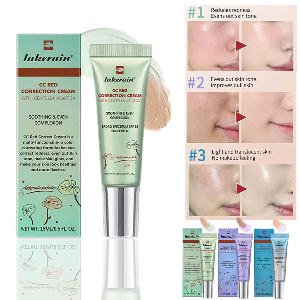 Korean CC Cream Set (3pcs) - Color Changing Foundation Kit