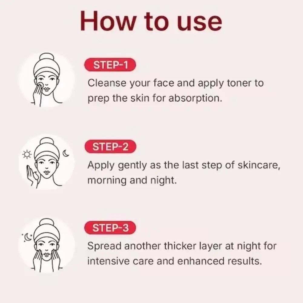Korean Centella Asiatica Face Firming Cream - Anti-Wrinkle Moisturizer