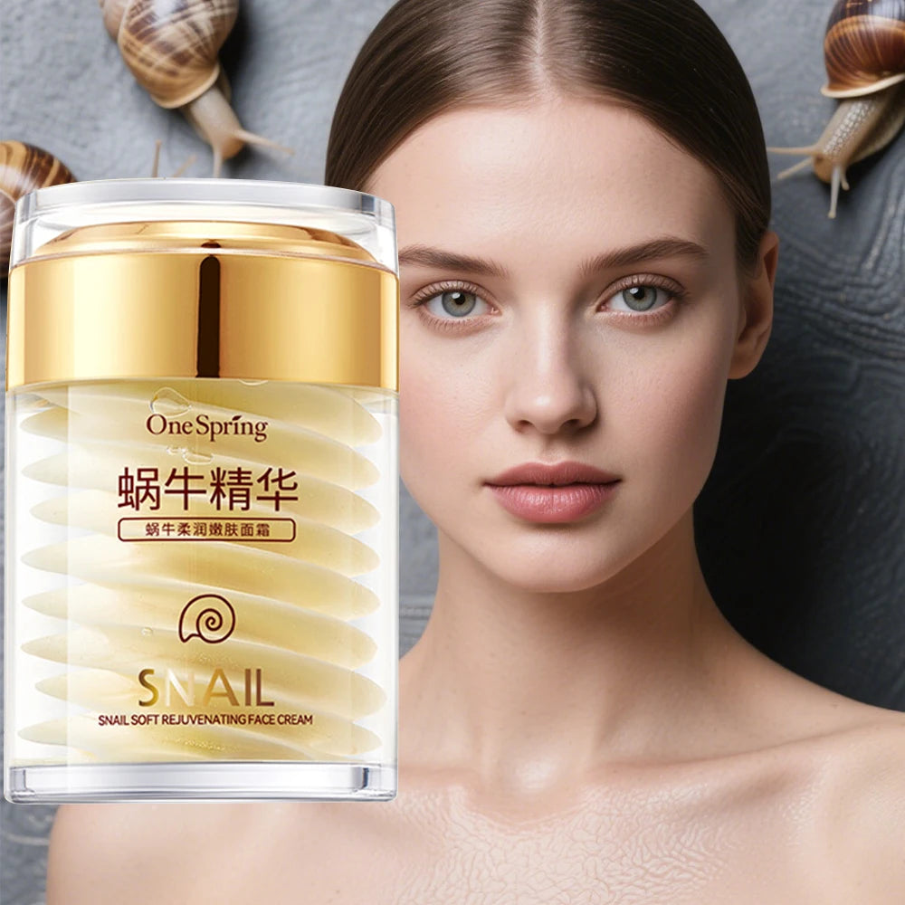 Korean Snail Collagen Cream - Anti-Aging Lightening Moisturizer
