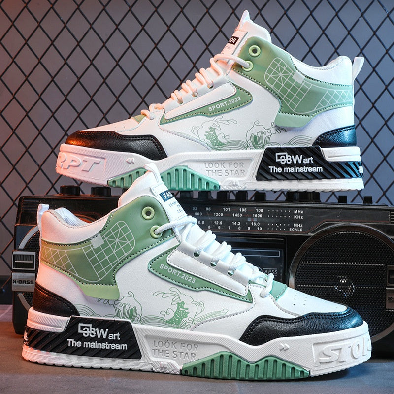 Men's High-Top Casual Sneakers - Summer Sports Shoes