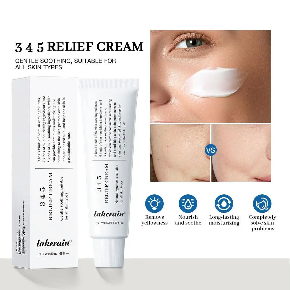 Korean Blemish Relief Face Cream - Anti-Aging Moisturizer for Sensitive Skin